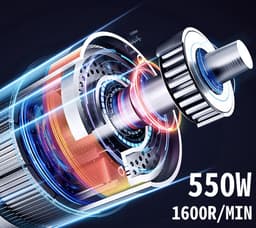 Bolt Edge Elektrische Groentesnijder - 550W - Multifunctionele Rasp - Snij- en Raspapparaat - 6 Schijven — thumbnail 2