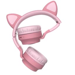 TDR- Draadloze Bluetooth koptelefoon - Over-Ear Koptelefoon voor Kinderen - Met Led Kat Oortjes - Bekend van TikTok - Roze — thumbnail 3