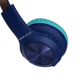 PowerLocus PLED Draadloze Koptelefoon Over-Ear voor Kinderen - LED lampjes - met Microfoon - Micro SD poort - Blauw — thumbnail 2