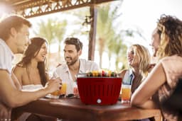 LotusGrill XL Tafelbarbecue - Ø435mm - Rood — thumbnail 4