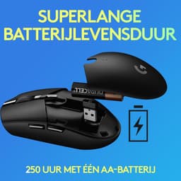 Logitech G305 HERO LIGHTSPEED - Draadloze Gaming Muis - Blauw — thumbnail 3