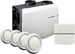 Orcon alles-in-een pakket perilex stekker MVS 15RHBP 520m³/h + vochtsensor + rft bediening + 4 ventielen — thumbnail 1