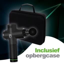 AirLux Massage Gun - Massage Apparaat - Massage Pistool - Professioneel en krachtig Massage Pistool - 30 Standen - Massage Pistool - Incl. 6 Opzetstukken en KofferAie — thumbnail 5
