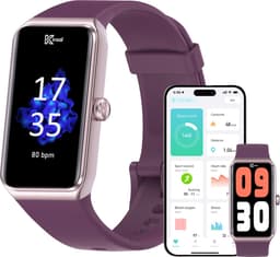 Kiraal Venture Active - AMOLED Activity Tracker - Stappenteller - Hartslagmeter - Bloeddrukmeter - Smartwatch - Waterdicht - Heren - Dames - Nederlandse Handleiding - Paars — thumbnail 5