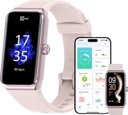 Kiraal Venture Active - AMOLED Activity Tracker - Stappenteller - Hartslagmeter - Bloeddrukmeter - Smartwatch - Waterdicht - Heren - Dames - Nederlandse Handleiding - Rose — thumbnail 3