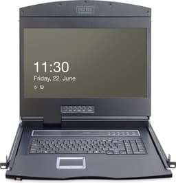 Digitus DS-72211 rack console 48,3 cm (19'') 1366 x 768 Pixels Zwart 1U — thumbnail 2