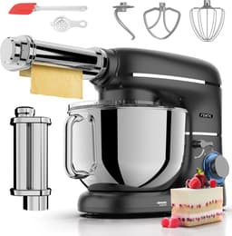 Fentic Keukenmachine - 2000W - Keukenrobot - Incl. Pastaroller en extra accessoires - 6,2L Mengkom - Foodprocessor - Pastamachine - Zwart — thumbnail 1