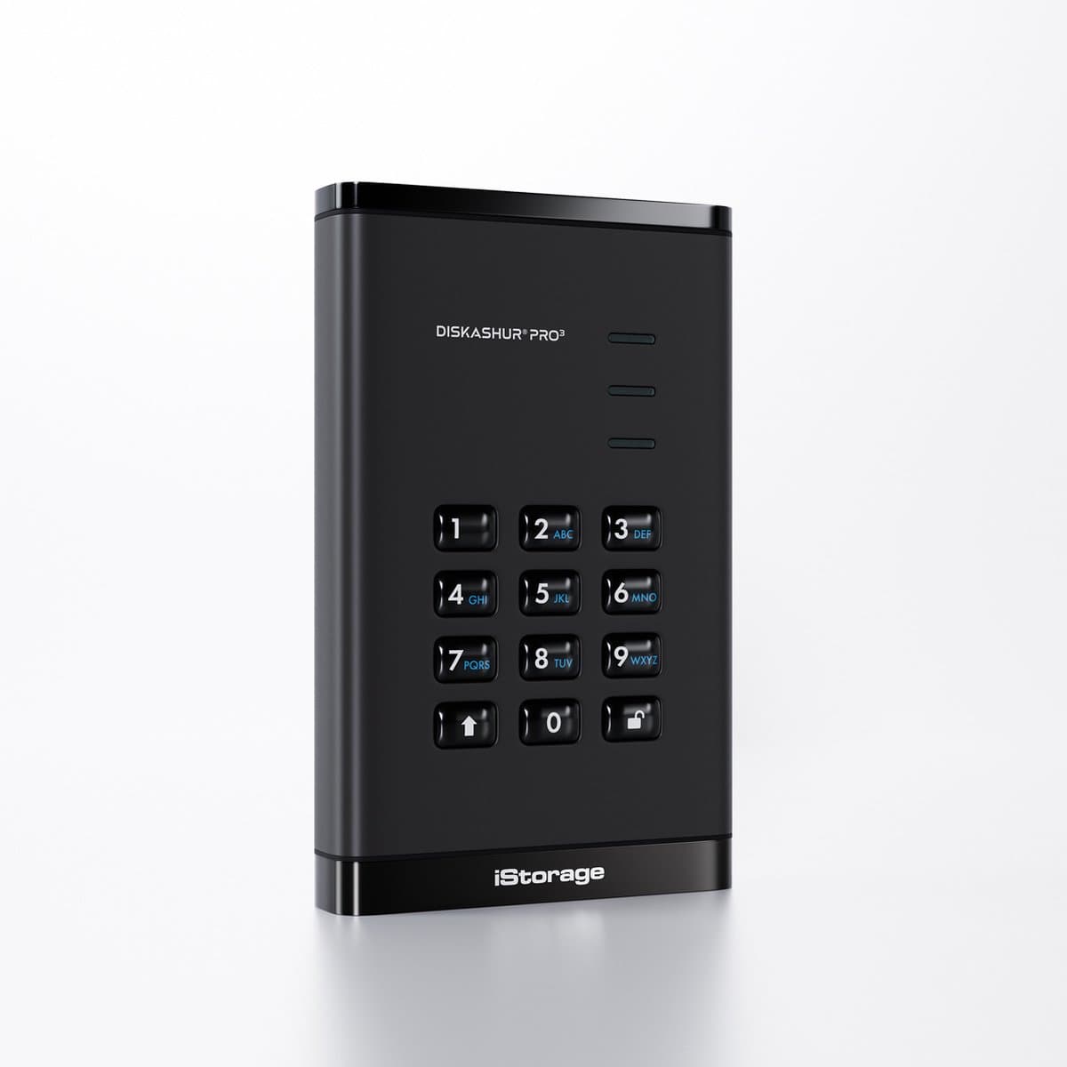 iStorage diskAshur PRO3 HDD – externe harde schijf – 4TB – USB – 256-bit – Zwart — afbeelding 1