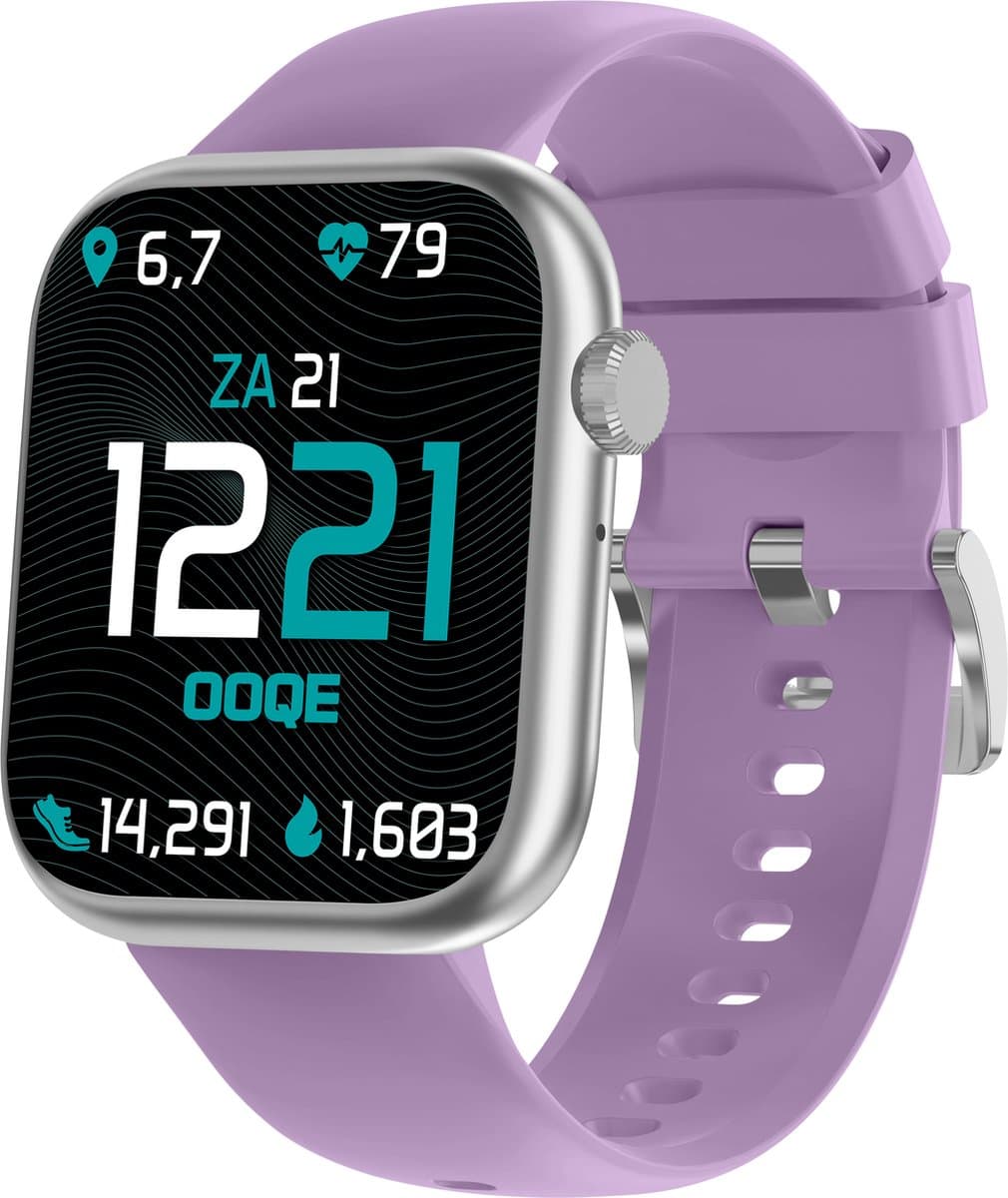 OOQE WATCH PRO 7 - Smartwatch Heren en Dames | Lila — afbeelding 1