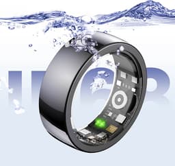 Riversong, IP68 Waterdichte Verbonden Gezondheid Tracker en Activiteit Tracker Ring 3.8g, Zwart — thumbnail 2
