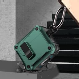 Telestore Hoesje geschikte voor AirPods 4 en Airpods 5 - TPU hybride zwart hoesje Beschermhoes - Shockproof AirPods 4 en 5 Cover - AirPods 4 / 5 Hoesje - Geschikt voor Apple Airpods 4 en Airpods 5 - zwart - hard en TPU cover — thumbnail 4