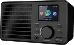 Internet Radio - WiFi - Internetradio - Wekkerradio - Bluetooth - Line Out (incl AUX Kabel) - Dubbel Alarm - Slaaptimer - Sluimerfunctie - Zwart — thumbnail 1