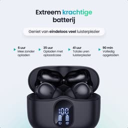 Siltcon® SoundWave Pro 1 - Draadloze Oordopjes – Oortjes Draadloos – Oordopjes – Oortjes - Bluetooth Oordopjes - Noise cancelling ANC+ENC - Universeel - BT 5.3 - Zwart — thumbnail 4