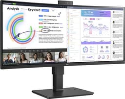 LG 34BQ77QC-B - QHD Curved Ultrawide Monitor - USB-C 90w - RJ45 - 34 Inch - Zwart — thumbnail 2