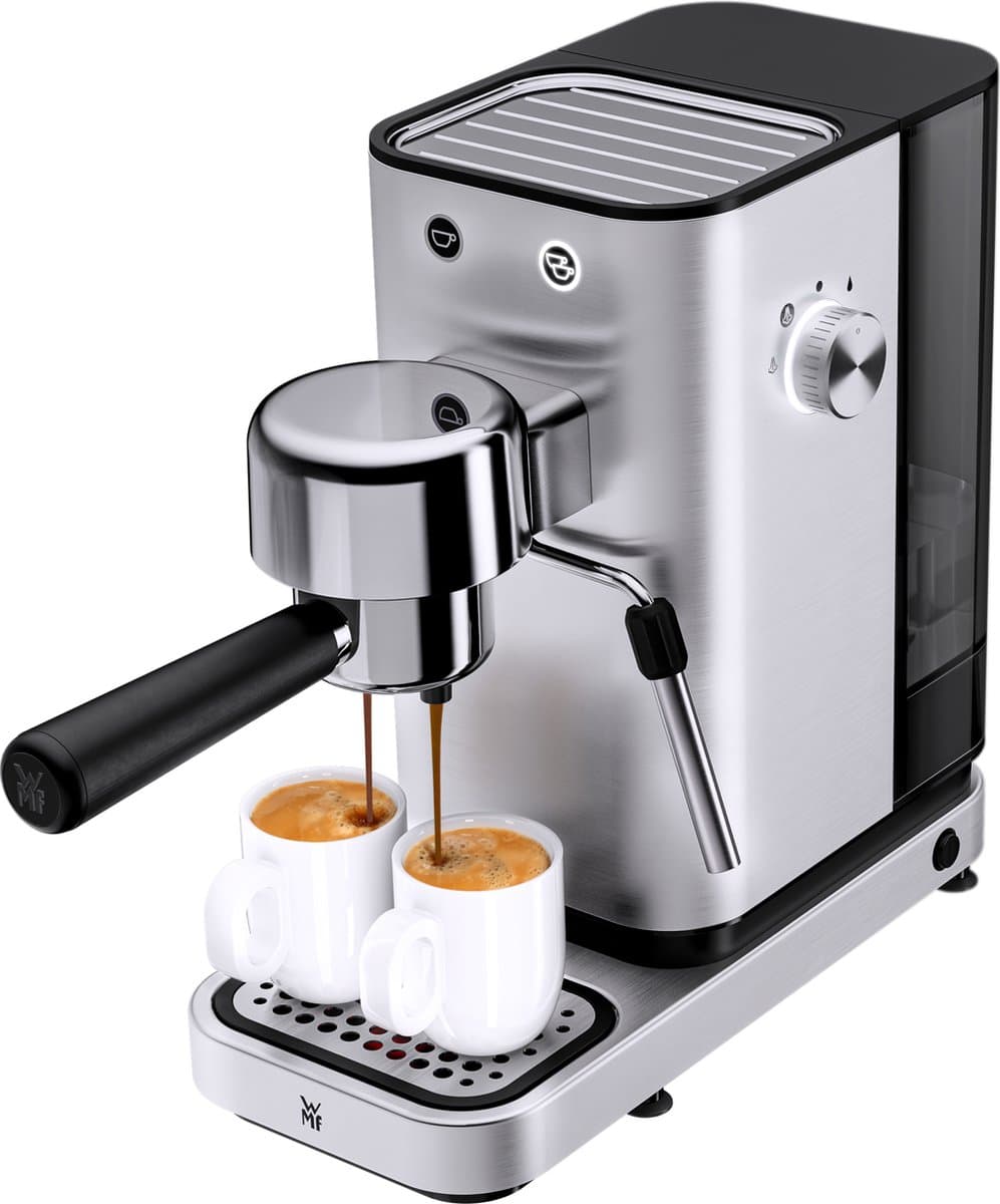WMF Lono - Pistonmachine - RVS - 15 Bar - Melkopschuimer - Compact Design — afbeelding 1