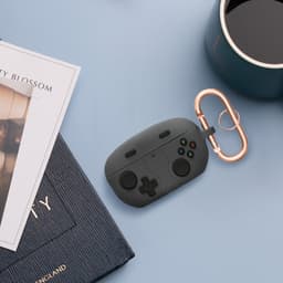 kwmobile Hoes geschikt voor Sony WF-1000XM5 - Siliconen cover voor oordopjes in zwart - Gameconsole design — thumbnail 4