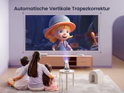 Automatische trapeziumcorrectie mini-beamer met wifi en bluetooth voor thuisbioscoop - ondersteunt 1080p en projectie voor korte afstanden Beamer — thumbnail 3