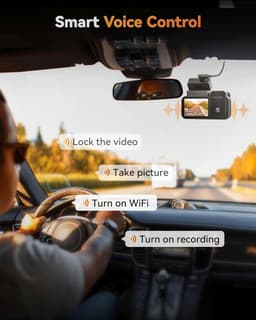 Wolfbox X5 Touch 3CH 4K Wifi Gps 128gb dashcam - Camera voor + achter + interieur - 2,35 inch touchscreen Lcd - Wifi en Gps - Parkeermodus - 4K resolutie - 128gb Micro SD kaart - dashcam voor auto — thumbnail 3