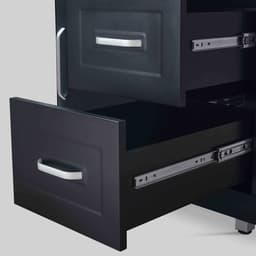 Oviala - 3-delige buitenkeuken met zwarte barbecue - Memphis — thumbnail 5