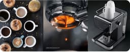 Espressomachine met portafilter 20 bar Berdsen BD-771 zwart — thumbnail 3