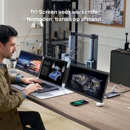 CLGP® Portable Monitor - Tri Screen - Laptop Uitbreider - Full HD — thumbnail 2