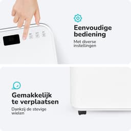 Bloomfold Mobiele Airco - 9.000 BTU - 4-in-1 - Airconditioning met Raamafdichtingskits - Slaapkamer airconditioning - Woonkamer airconditioning - tot 25m² koelen - Wifi modus & App — thumbnail 5