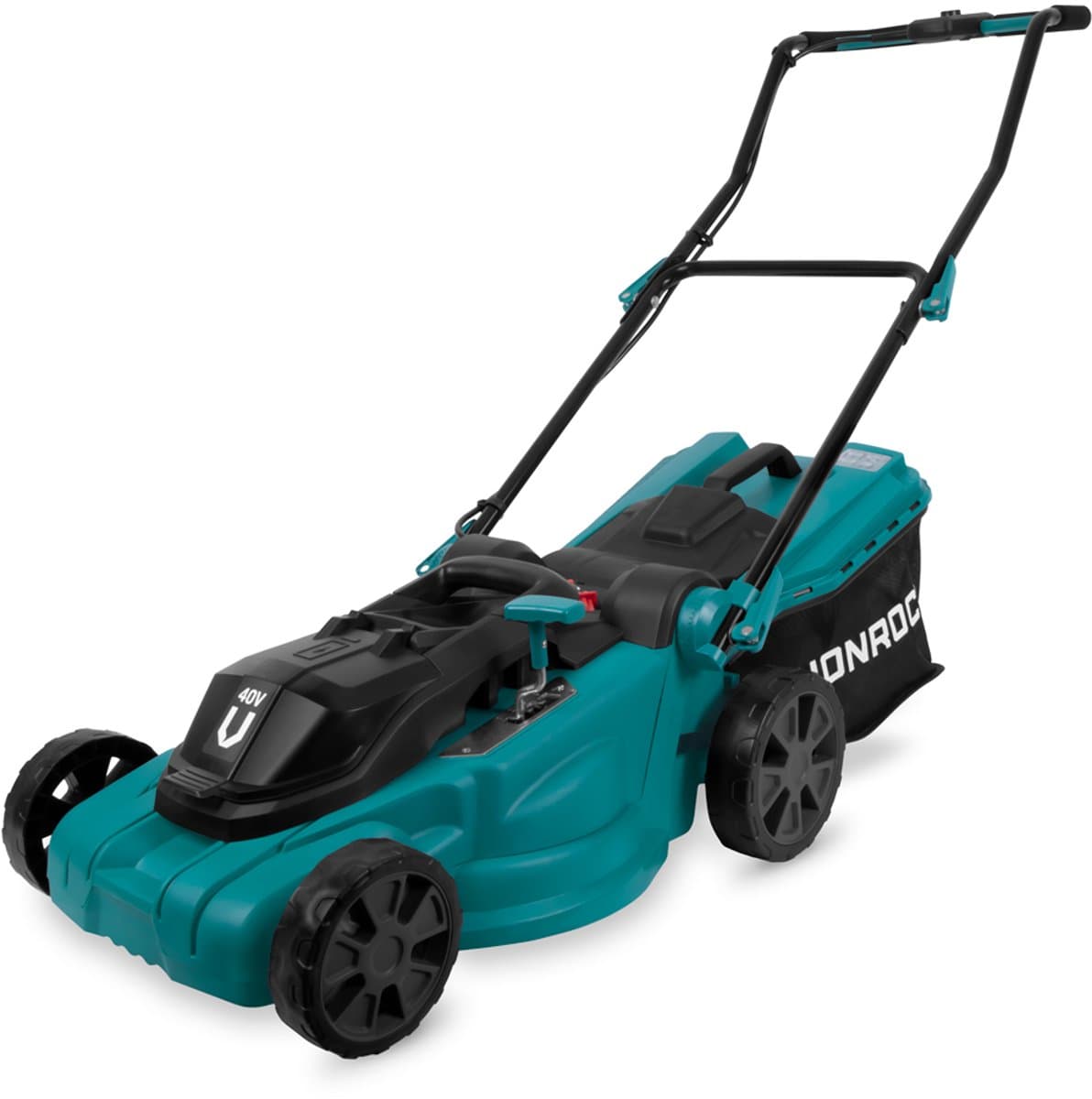 VONROC Accu Grasmaaier – 40V – 38 cm maaibreedte - Vier instelbare maaihoogtes: 35/45/55/65 mm - Incl. 45L Opvangbak - Excl. Accu’s en snellader — afbeelding 1