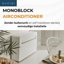 Evolar Monoblock Airco - Zonder buitenunit - met Luchtonvochtiger - 4-in-1 - 12000 BTU - WiFi - Zelf Installeren - EVO-M1200CH — thumbnail 3