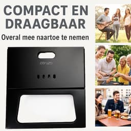 Ceruzo Opvouwbare Budget Barbecue - Draagbaar- Inklapbaar - Houtskool- Camping -Strand -Park — thumbnail 4