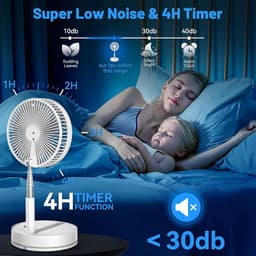 Statiefventilator - Zomerkoeling - Staande ventilator - Verkoeling woonkamer - Slaapkamer ventilator - Hittegolf oplossing - Verstelbare ventilator - Ventilator met afstandsbediening - Stille ventilator - Frisse lucht in huis - Ventil — thumbnail 4