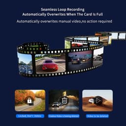 Auto DVR-camera - Dashcam - 64G, Full 4K HD 1080p, 2 lenzen, WiFi, GPS, parkeerbewaking, 3 inch, 170 graden hoek, Loop-opname, Nachtzicht — thumbnail 5
