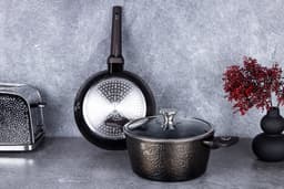 Berlinger Haus Primal Gloss - Pot en Pan Set - Ø24cm - Soft Touch Handvat - Zwart — thumbnail 4