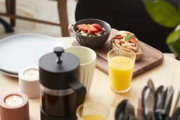 French press cafetière uit glas zwart 600ml — thumbnail 4