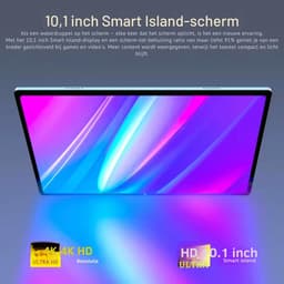 Mookes Pad 9 Pro Tablet 10.1 inch Android Snapdragon 8gen2 Global 16GB 1024GB 10000 mah 5G Dual SIM WIFI HD Scherm - Blue and Keyboard — thumbnail 2