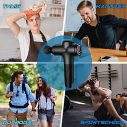 Massage Gun Professioneel – Aanbevolen door fysio's - Massage apparaat - Massage pistool 10 opzetstukken - Massagegun — thumbnail 5
