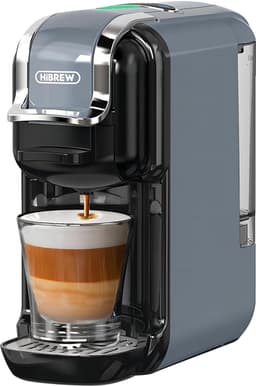 HiBrew 5-in-1 Koffiecupmachine – Meerdere Capsules – Heet/Koud – 19Bar – 1450W – Grijs — thumbnail 1