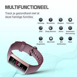 Otiume Stappenteller - Fitness Tracker - Smartwatch Horloge voor Dames en Heren - Paars — thumbnail 2