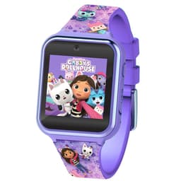 Accutime Kinderhorloge Gabby's Dollhouse - Smartwatch Kind - Kinderhorloge met Spelletjes - Smartwatch Kinderen - Selfie Camera - Paars — thumbnail 1