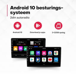 Boscer Autoradio 2Din Universeel - Android 15 - Apple Carplay & Android Auto - 10.1 Inch HD Touchscreen - GPS Navigatiesysteem - 2+64GB - Externe Microfoon & Achteruitrijcamera — thumbnail 3