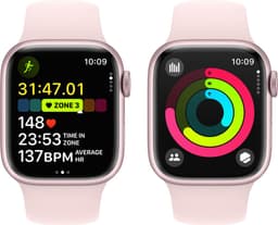Apple Watch Series 9 - 41mm - Roze Aluminium Case with Roze Sport Band - S/M — thumbnail 5