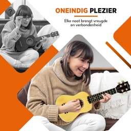 Finesse Ukelele - Starterset - 21" - Ukulele - Kind - Muziekinstrument - Houtkleurig — thumbnail 3
