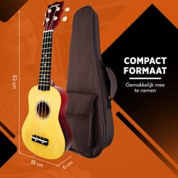 Finesse Ukelele - Starterset - 21" - Ukulele - Kind - Muziekinstrument - Houtkleurig — thumbnail 5