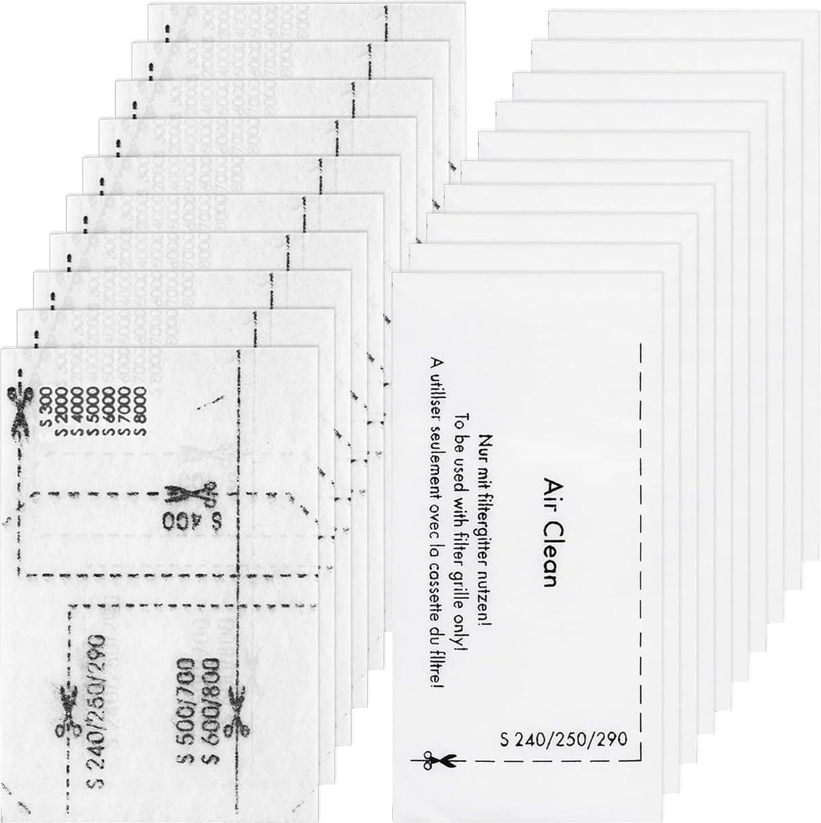 Pak met 20 stofzuigerfilters voor Miele Complete C1/C2/C3，inclusief 10 motorbeschermingsfilters en 10 luchtafvoerfilters voor Miele S200-S899 S2000-S8999 Complete C1/2/3 Classic C1 — afbeelding 1