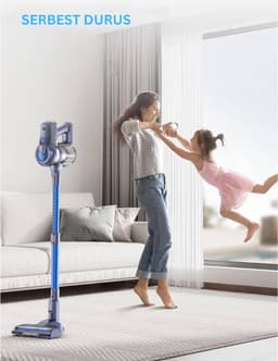 DailySupplies® Stofzuiger Zonder Zak - Steelstofzuiger Draadloos - Steelstofzuigers - Stofzuigers - Vacuum Cleaner - Blauw — thumbnail 5