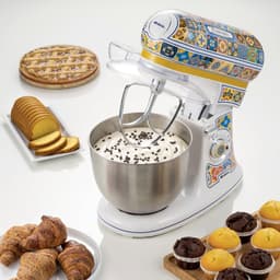 Ariete Positano 1588 - Italiaans design keukenmachine - 5.5 liter - 3 accessoires - 2400 Watt - 7 snelheden — thumbnail 5