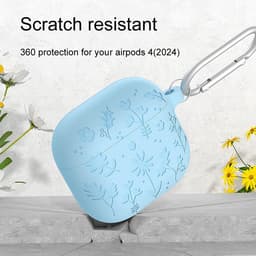 YONO Hoesje geschikt voor Airpods 4 - Case - Special Siliconen - Blauw — thumbnail 3