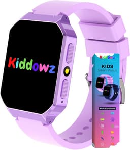 Kiddowz Smartwatch kinderen V2 - Kinderhorloge - 5 t/m 12 jaar - met camera, filters en 26 kids spelletjes - Paars — thumbnail 1