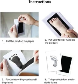 DIY Baby Hand- en Voetafdrukset - casting - Kit - Voetprint - niet sticky — thumbnail 2