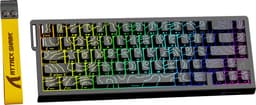 ATTACK SHARK X68HE - Magnetic Switch Wired Gaming Toetsenbord - 66keys - RGB - Side Printed PBT Keycaps - Decorative Lanyard - 8Khz - 0.01mmRT - 0.125ms - Black Contour Line — thumbnail 1