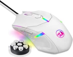 Redragon: Centrophorus M601 Wit Wired Gaming Mouse /PC - gaming muis - verstelbare DPI - Teflon pads - m601W — thumbnail 1